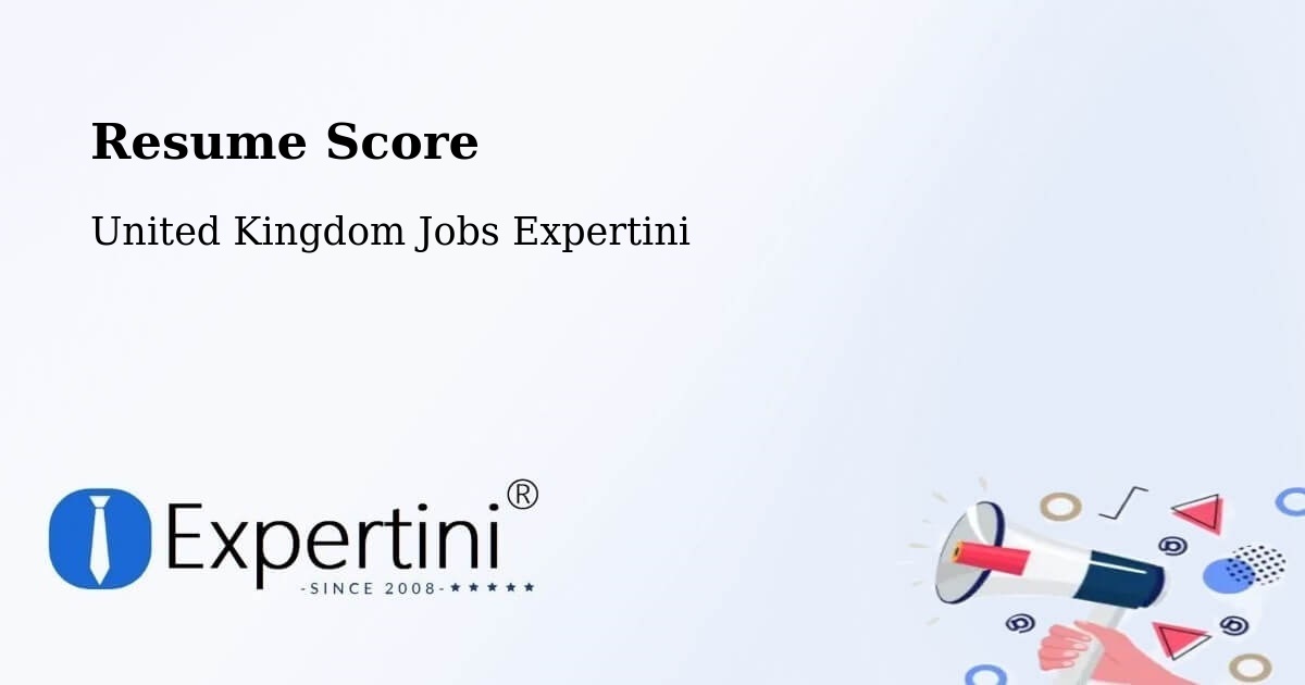 Resume Score & Job Description Match Tool – Grays - United Kingdom Jobs Expertini